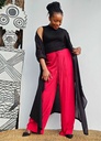 Asymmetric cardigan - black