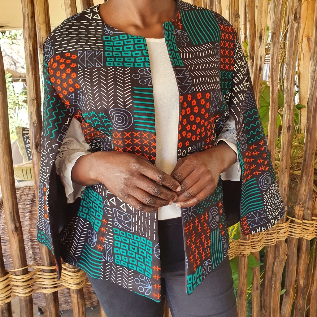 Cape sleeve - Shamba blue