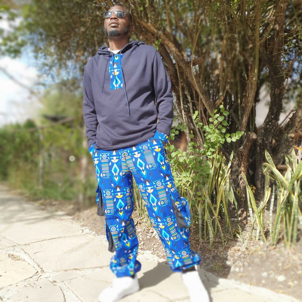 Cargo tribal blue