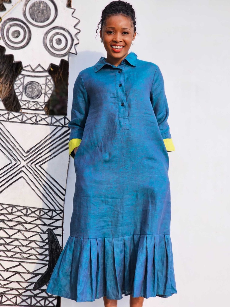 Claudia Dress Blue