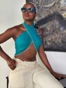 Crisscross tops turquoise or watermelon