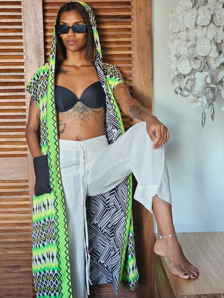 Eclipse, reversible hoodie - lime