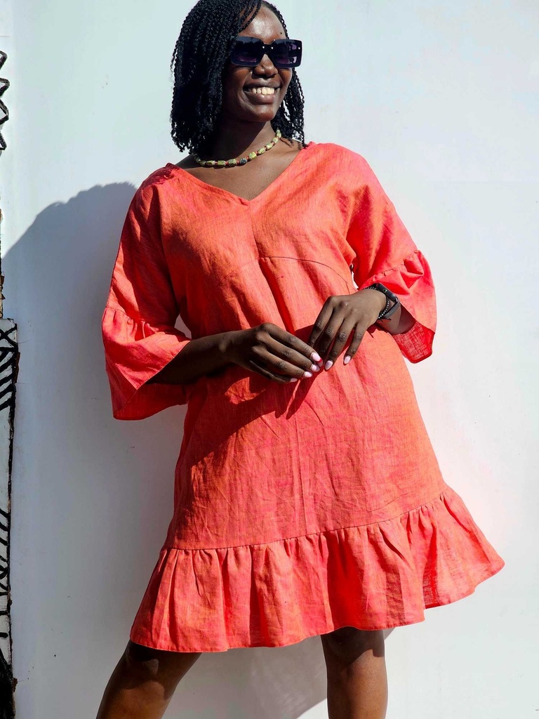 Malaika dress- fuchsia