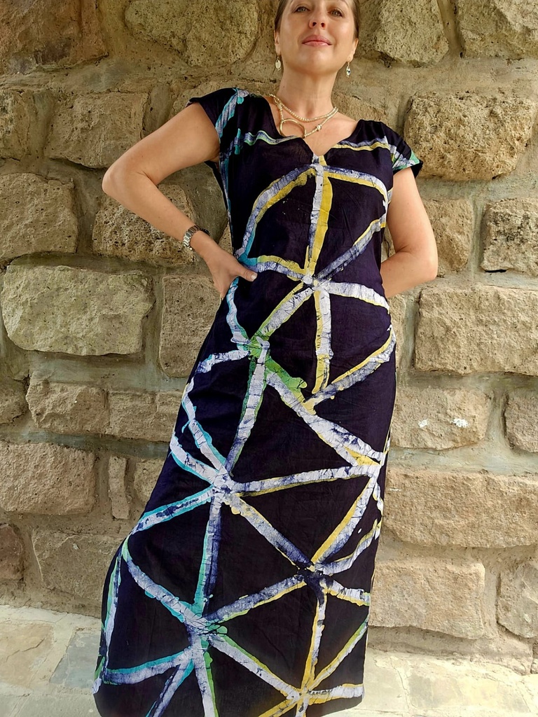 Pandora dress abstract batik