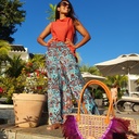 Silk palazzo - starling