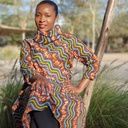 Zigzag - Turtleneck dress