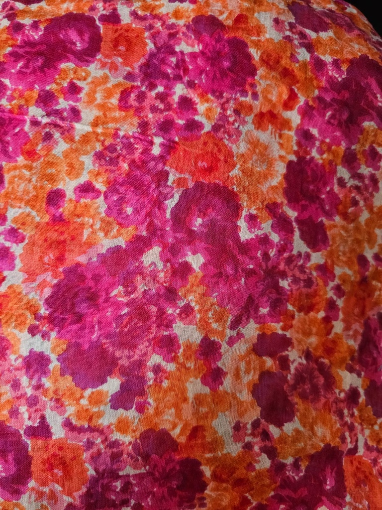 Sheer cotton full bloom