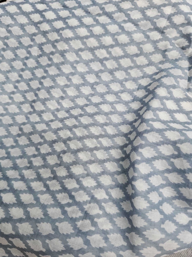 Sheer cotton light grey