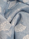 Sheer cotton azure