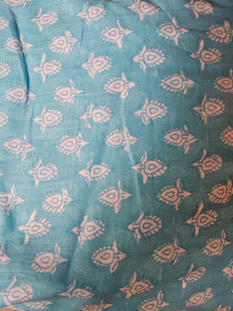 Sheer cotton turquoise 2