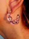 Clear lilac earrings