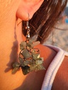 Emerald drop earrings