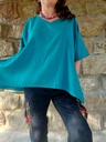 Dhalia asymmetric top turquoise