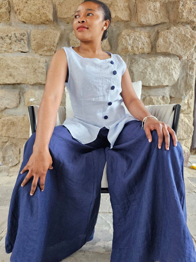 Maison Trié linen top