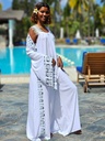 Moonlit veil kaftan white