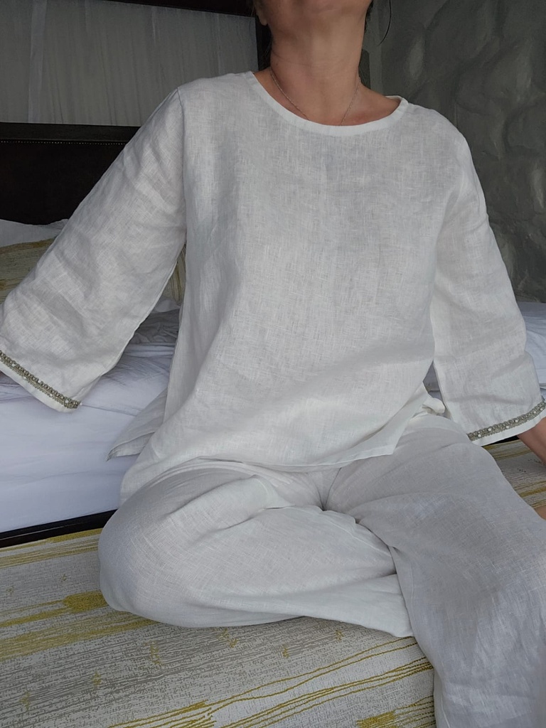 Lounge wear PJ white