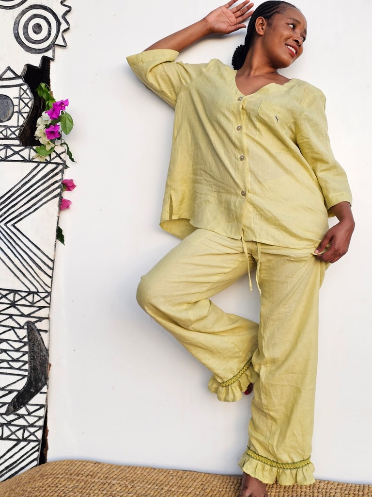 Lounge wear PJ pale olive