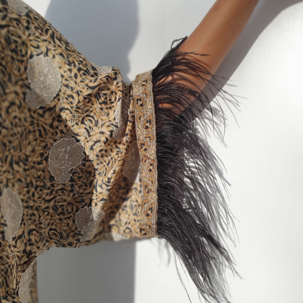Magna dress ostrich