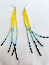 Long earring lemon yellow