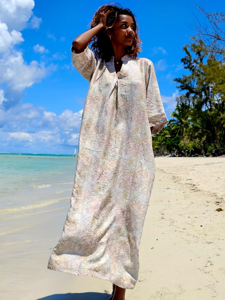 Amara dress pastel caramel