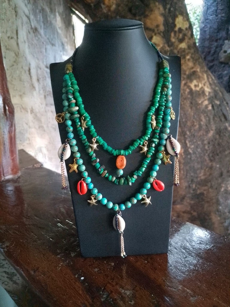 Emerald seaworld necklace
