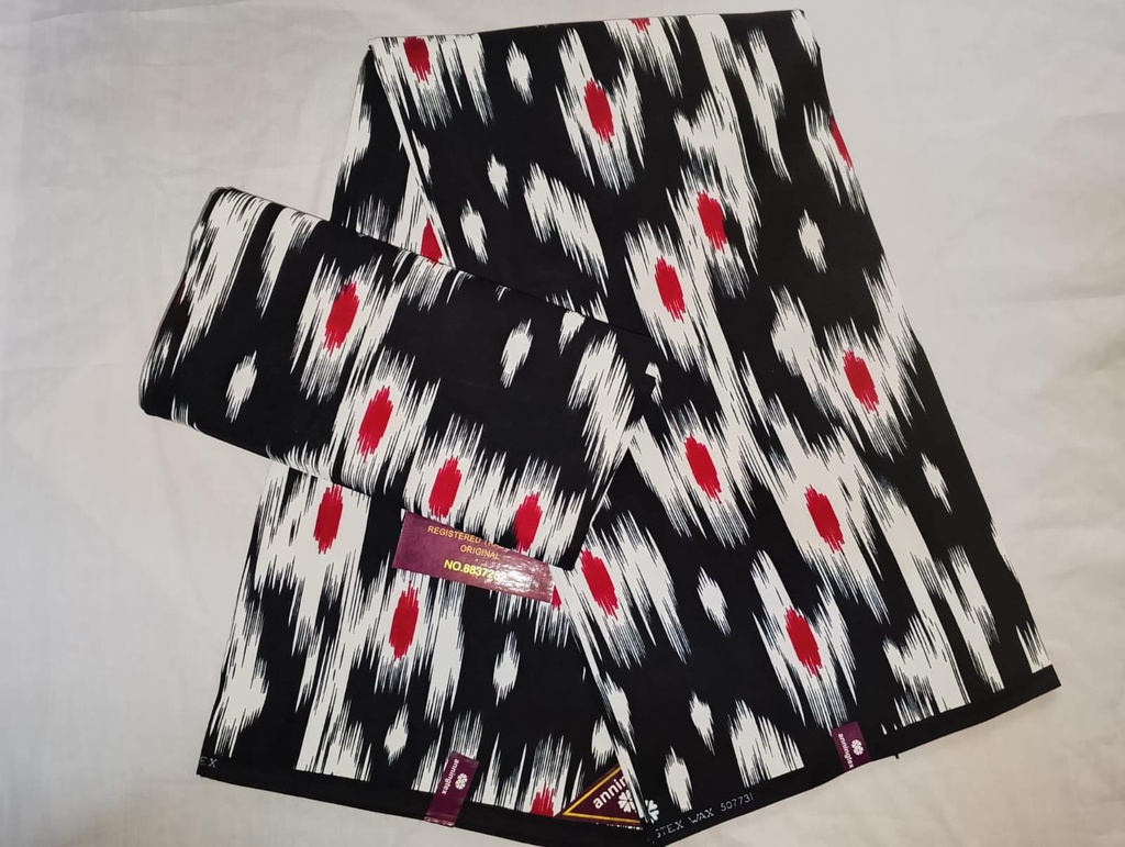 Midnight peacock cotton print