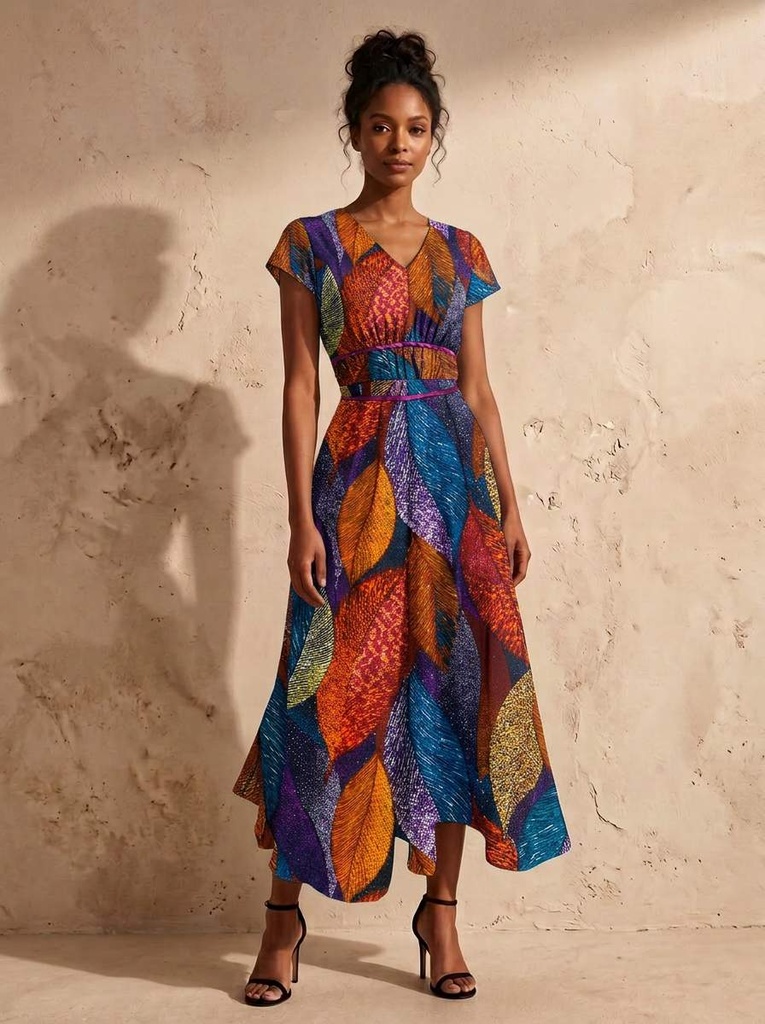 Dea dress Autumn leaves