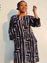 Bella dress in bw batik