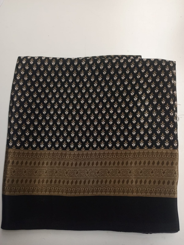 Charcoal sari silk