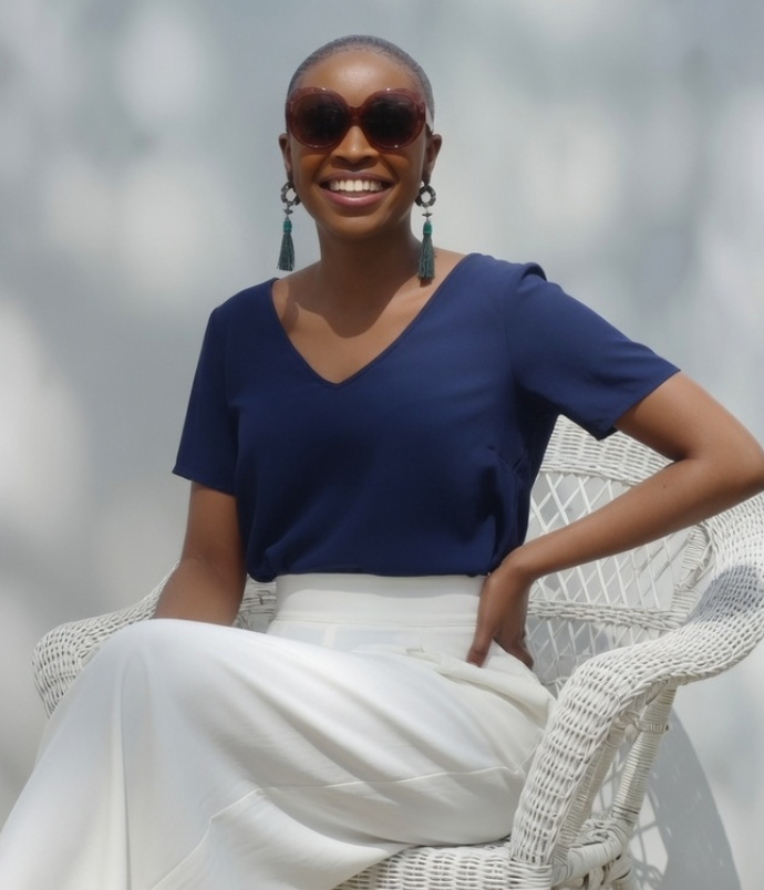 Soft cotton tops with short sleeve