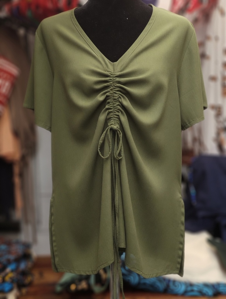 Julee cotton tops with short sleeve