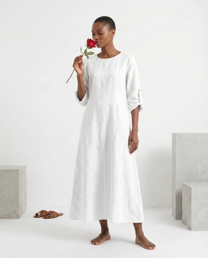 Mirelle dress blanche