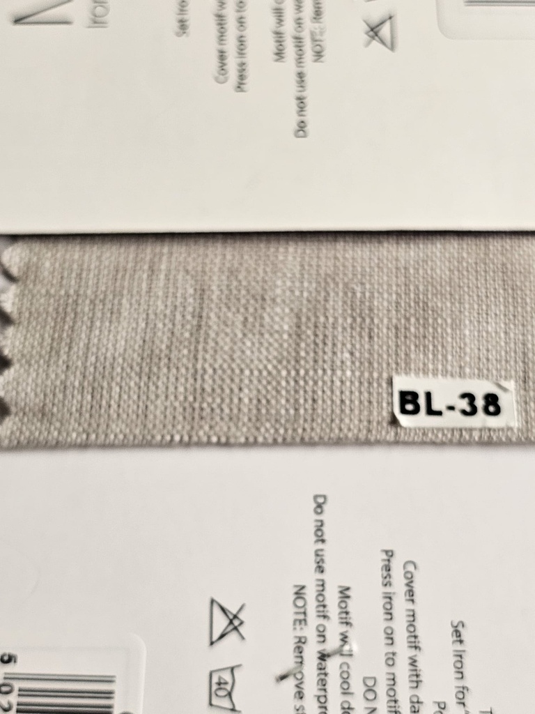Warm natural linen fabric BL 38