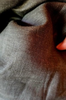 Midnight green linen fabric LL 23