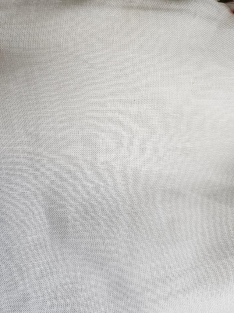 White linen fabric