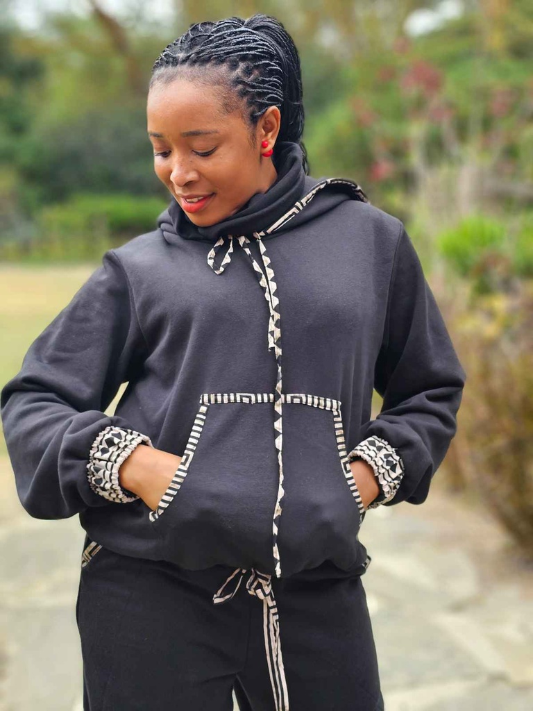 Swara cozy fleece set noire