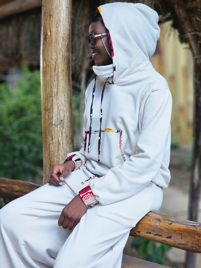 Swara cozy fleece set blanche