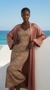 Bella Noa silk dress red and baby blue silk