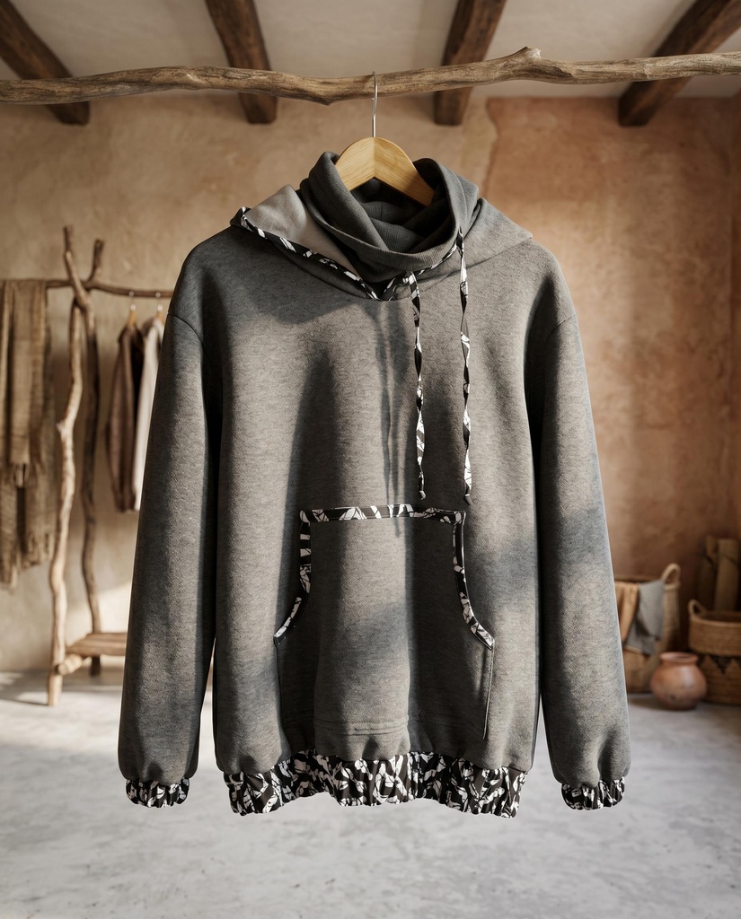 Swara cozy fleece set ash