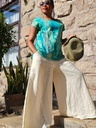 Palazzo in linen butter cream