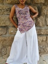 Palazzo in white linen