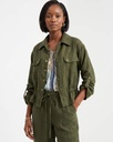 Tsavo linen jacket - jungle green