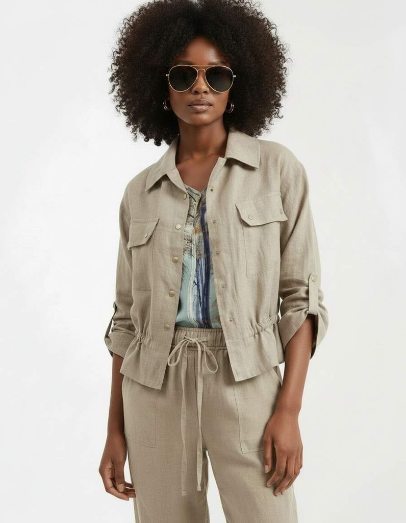 Tsavo linen jacket - natural