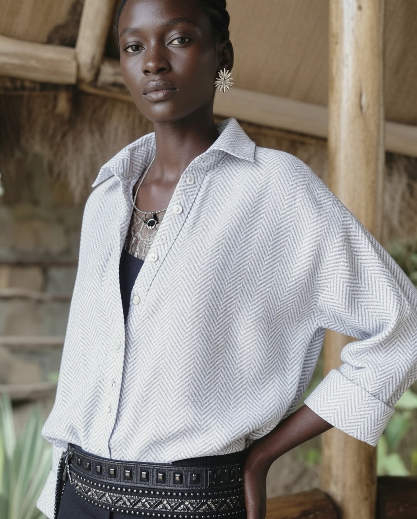 Sankofa linen shirt