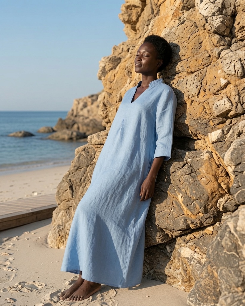 Amara dress Azure blue