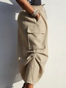 Cargo skirt warm natural