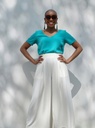 Soft cotton tops with short sleeve