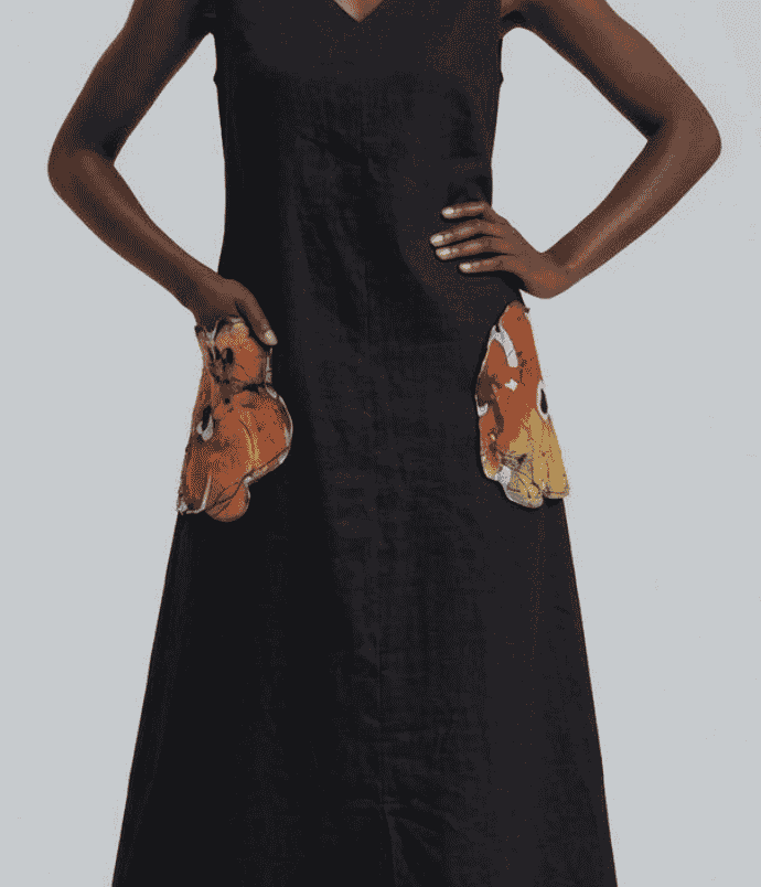 Botanica dress in linen