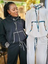 Swara cozy fleece set blanche