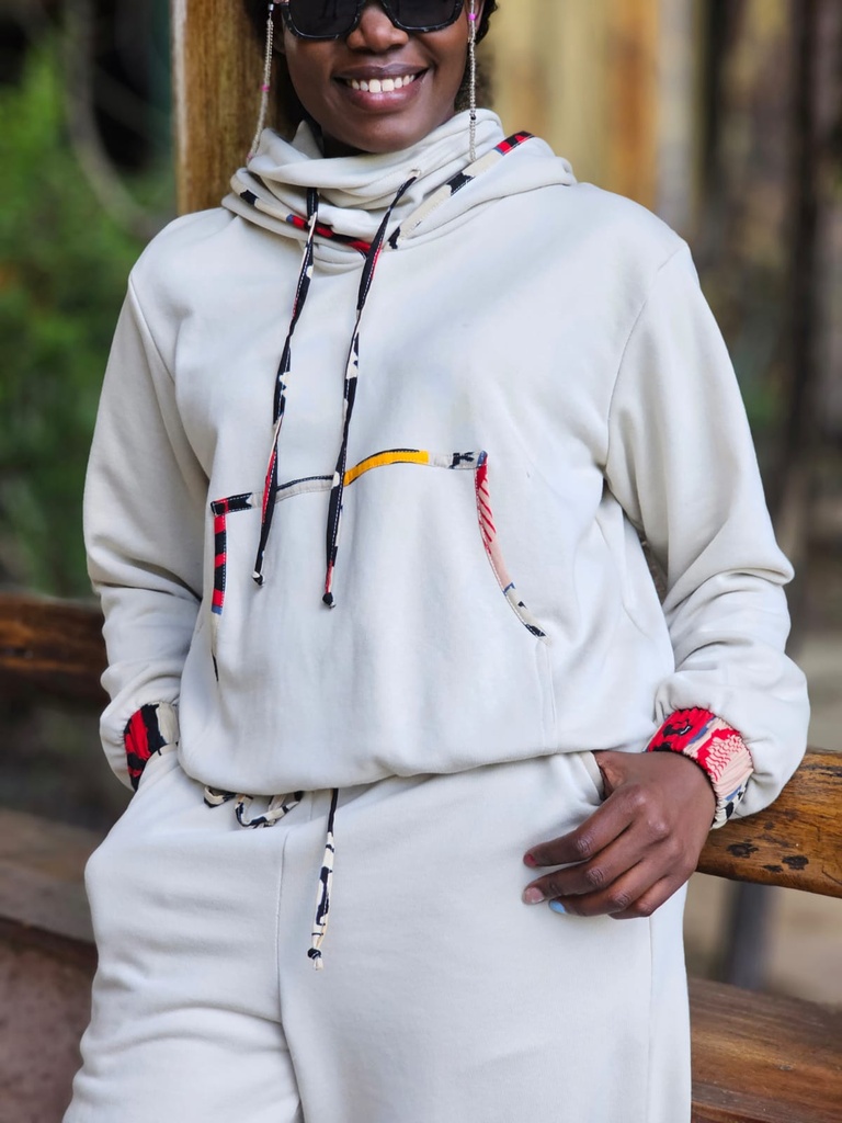 Swara cozy fleece set blanche